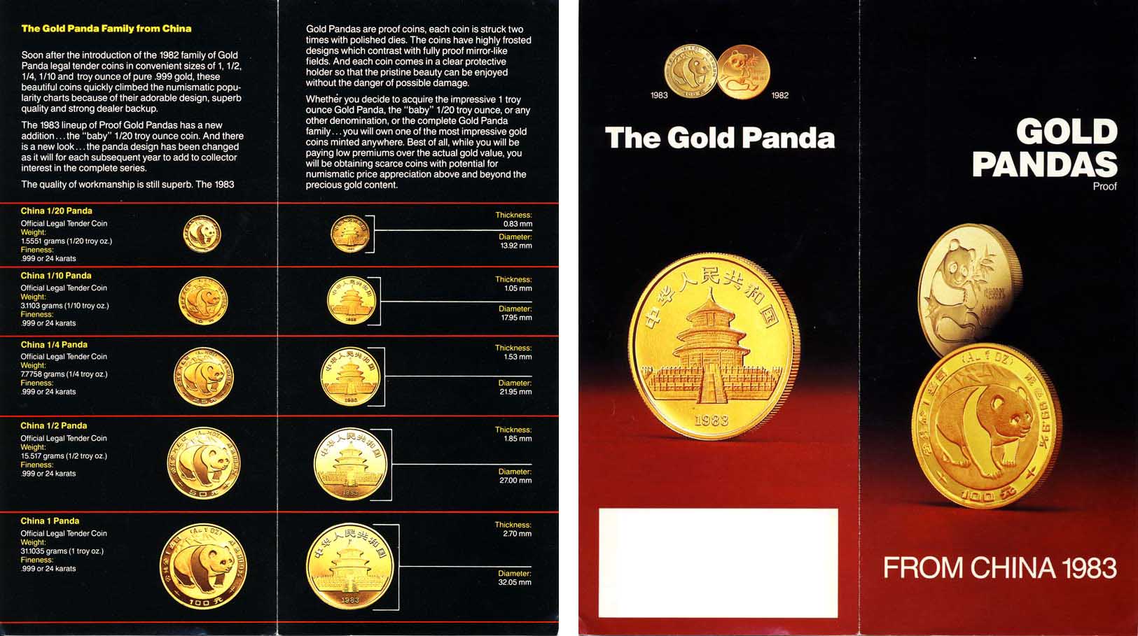 1983 Gold Panda brochure