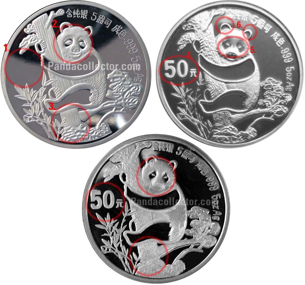 1987 fake silver Panda