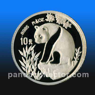 1993 .10 oz. Platinum Panda