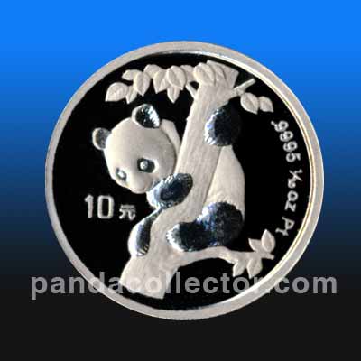 1996 .10 oz. Platinum Panda
