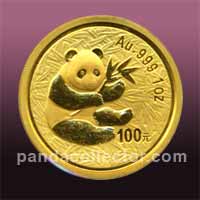 2000 Gold Panda coin 1 oz.