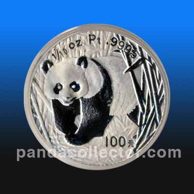 2002 Platinum .10 oz. Panda