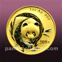 2003 Gold Panda coin 1 oz.