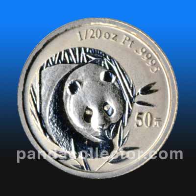 2003 Platinum .10 oz. Panda