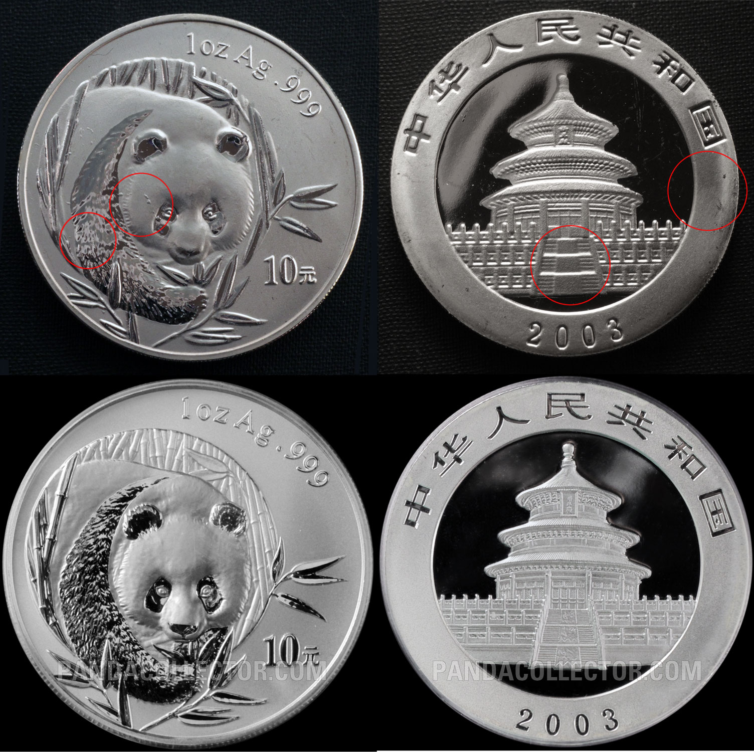 Counterfeit silver Panda 1993