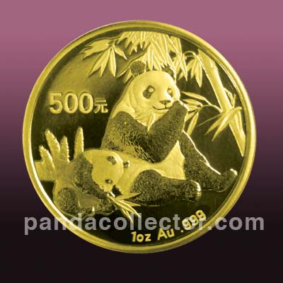 2007 Gold Panda coin 1 oz.